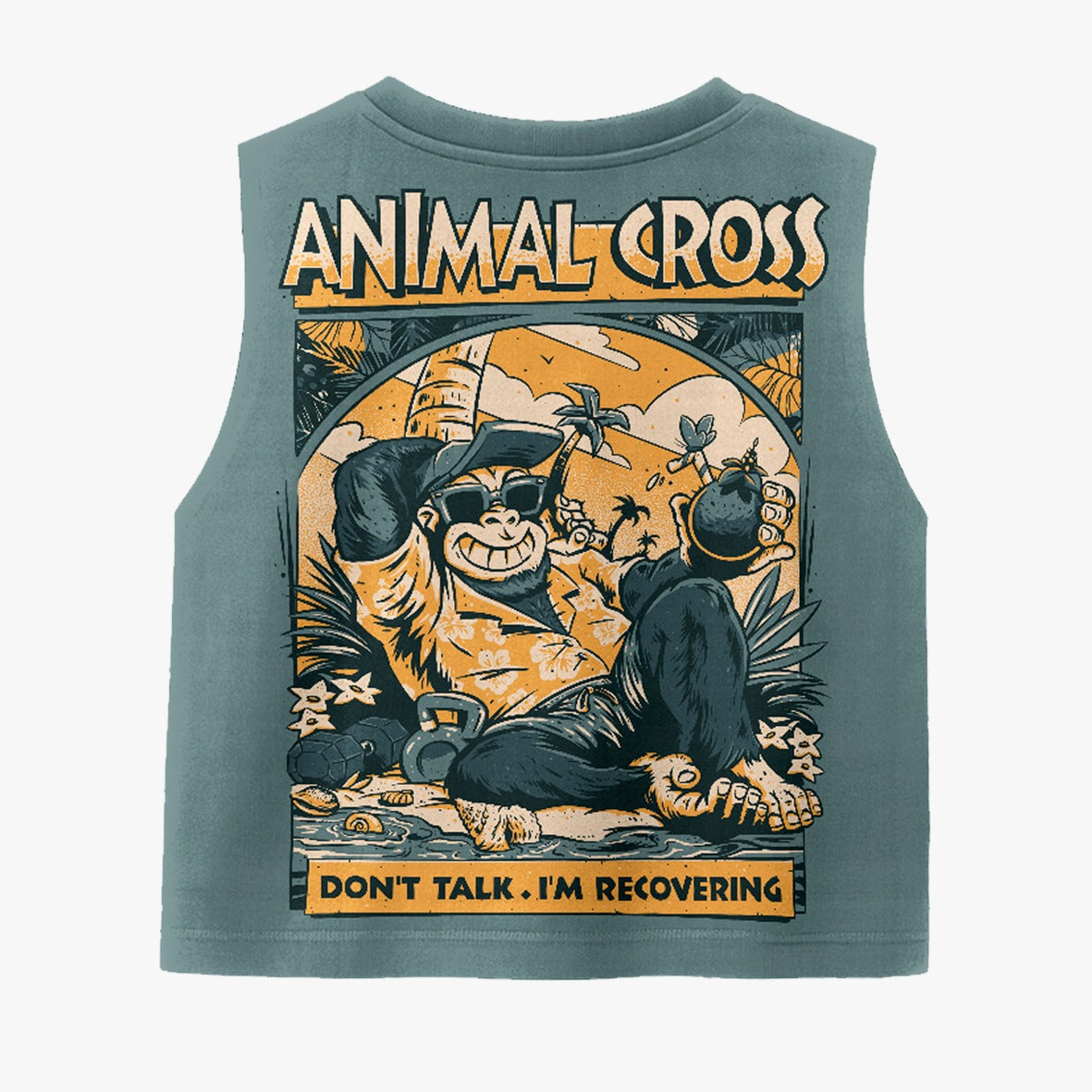 Camiseta crop-top EVENTO PLAYA 2026 Animal Cross
