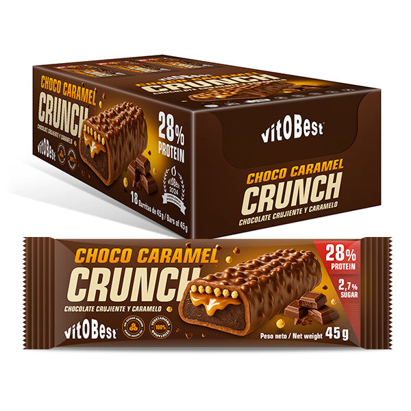 Barrita Proteica Caramel Crunch 45g Vitobest