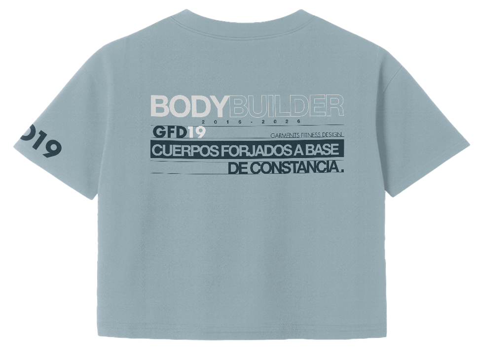 Camiseta CROPTOP manga corta BODYBUILDER V1