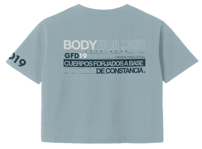 Camiseta CROPTOP manga corta BODYBUILDER V1