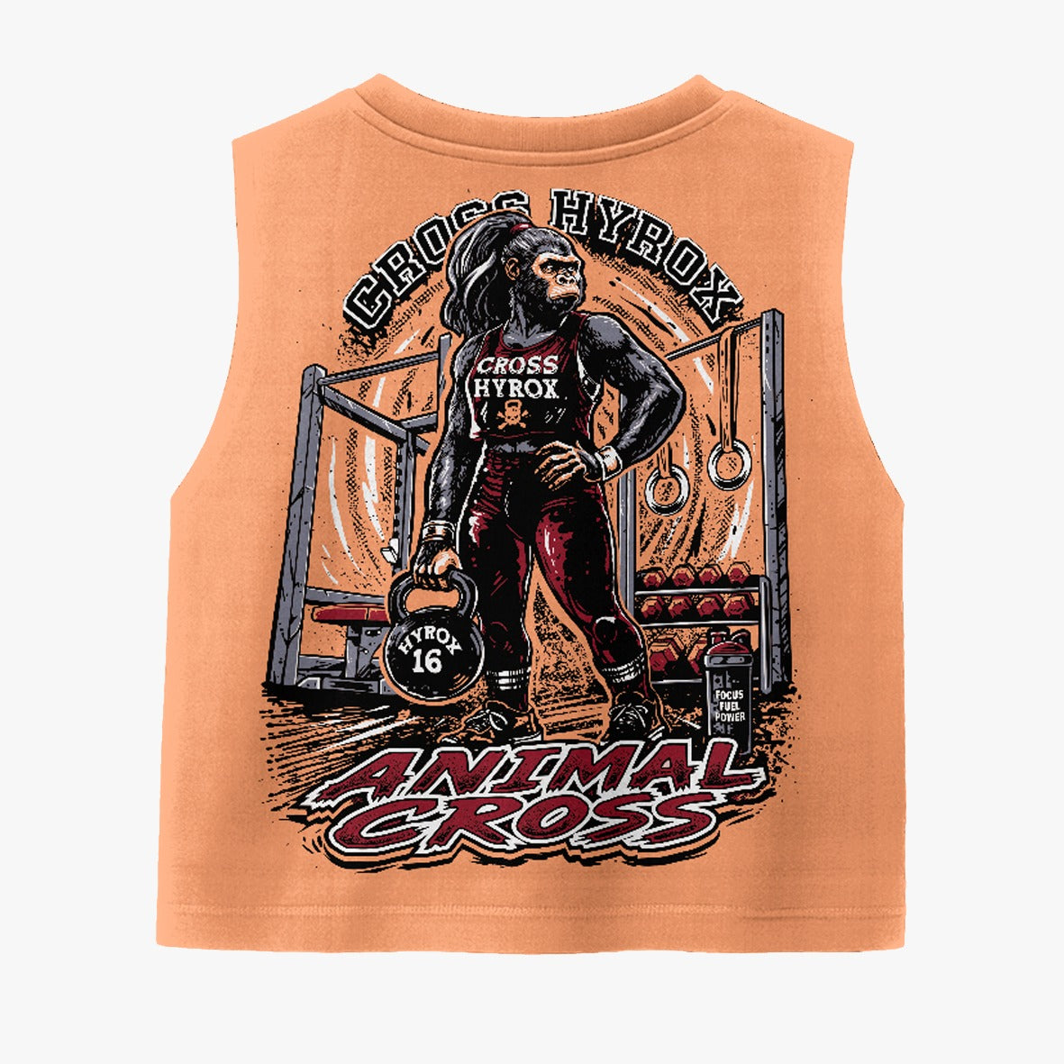 Camiseta crop-top Big Beast Animal Cross