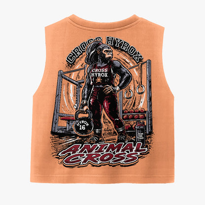 Camiseta crop-top Big Beast Animal Cross