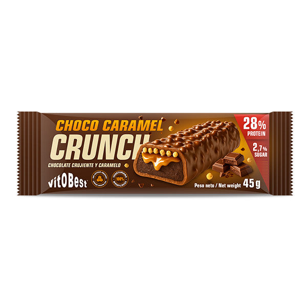 Barrita Proteica Caramel Crunch 45g Vitobest