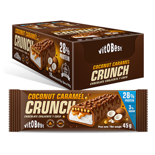 Barrita Proteica Caramel Crunch 45g Vitobest