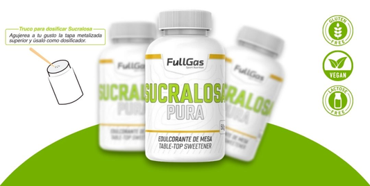 Sucralosa pura en polvo (Edulcorante acalórico) 50g FullGas