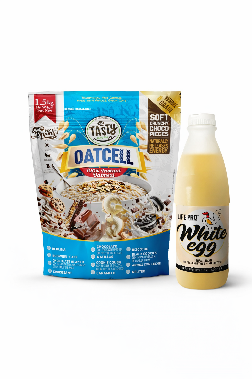 Pack Harina avena Procell + claras de huevo