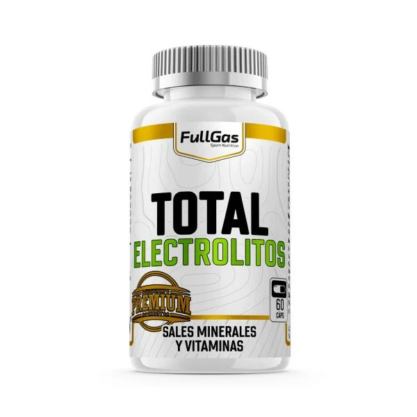 Total Electrolitos (Fórmula de electrolitos) 60 cápsulas FullGas