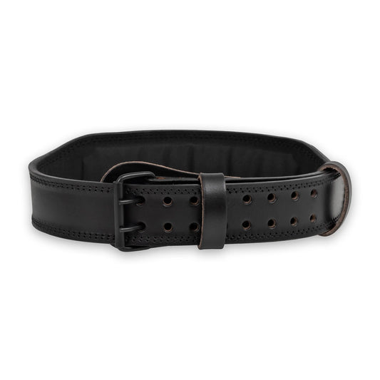 Cinturón de Cuero Negro Biotech Bodybulding